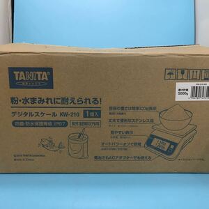 サ) [未使用] Tanita タニタ クッキング デジタルスケール 防塵防水 ホワイト 5000g KW-201 管理M