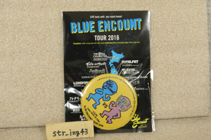 新品 BLUE ENCOUNT 2016 缶バッジ ステッカーセット ゲスト：LONGMAN 兵庫 神戸 MUSIC ZOO KOBE 太陽と虎 グッズ ブルエン