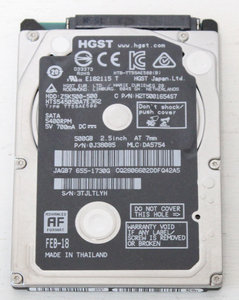 Apple　OS/HDD/500GB/AF/中古品