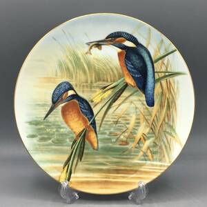 限定品 コールポート 川蝉 カワセミ 鳥 飾り皿 絵皿 ウェッジウッド に統合 (794)
