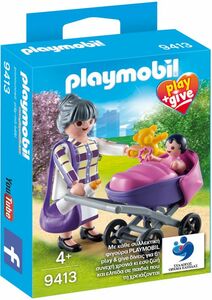 即決！新品 PLAYMOBIL 9413 ギリシャ限定 おばあちゃんと孫 プレイモービル