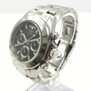○I241-317 TECHNOS/テクノス クロノグラフ 3針 メンズ クォーツ 腕時計 TGM615 