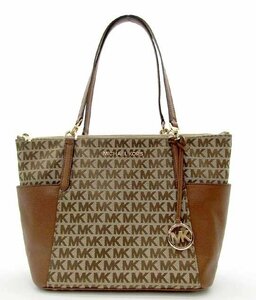 中古美品!MICHAEL KORS/マイケルコース シグネチャー トートバッグ タグ付き レディース ファッション小物 バッグ