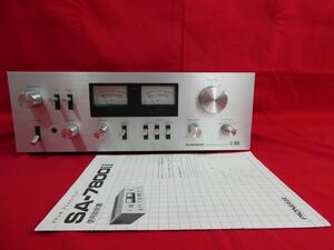 PIONEER パイオニア SA-7800II プリメインアンプ ステレオ オーディオ 音響機器 説明書付き
