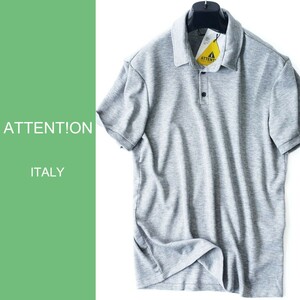 dn365●S●M●L●XL●選択可●中部イタリアの街着ブランド●ポロシャツ●イタリア製●ライトメランジグレー系