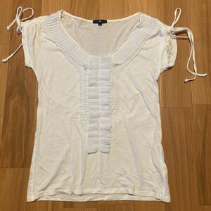 ギャップ GAP Tシャツ カットソー プルオーバー コットン ホワイト 白 XS　160ｃｍ