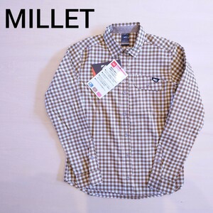 MILLET 長袖 VICHY CHECK ST SHIRT L/S ヴィッキーチェックストレッチシャツ チェック柄 シャツ ミレー 未使用新品 サイズS 2303