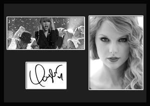 10種類!Taylor Swift/テイラー・スウィフト/サインプリント&証明書付きフレーム/BW/モノクロ/ディスプレイ (4-3W)