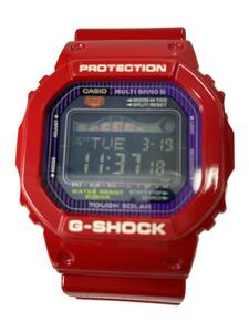 CASIO◆ソーラー腕時計・G-SHOCK/デジタル/RED