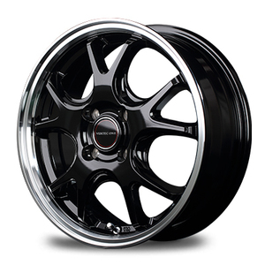 マルカ ホイール ヴァーテックワン エグゼ5 トヨタ ヴィッツ 130系 MID 【15×5.5J 4-100 INSET43 グロッシーブラック】 1本単品