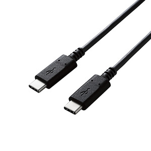 【5個セット】エレコム USB2.0ケーブル/C-Cタイプ/認証品/PD対応/3A出力/3.0m/ブラック U2C-CC30NBK2X5 /l