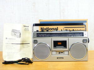 National ナショナル RX-5060 ラジオカセットレコーダー ラジカセ 当時物 箱/説明書付 オーディオ機器 ※録再OK 現状渡し@100(4)