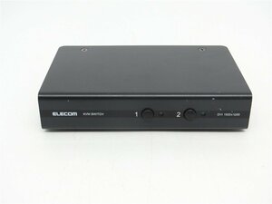 中古　PC切替器 ELECOM KVM-DVHDU2 DVI 　送料無料