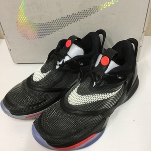 ナイキ NIKE ローカットスニーカー 27．5cm BLK 2020 ADAPT BB 2.0 アダプト バスケットボール 中古 220404