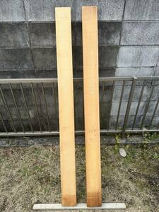 木曽ひのき　一枚板159.5cm 160.5cm 2枚　柾目　赤目　無節　木曽檜