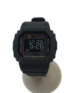 CASIO◆G-SQUAD/ハートレートモニター/デジタル/ラバー/BLK/DW-H5600-1JR