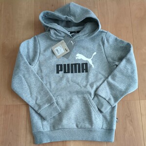 PUMA　裏起毛 パーカー トレーナー　スウェットパーカー　130cm　グレー