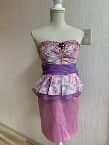 ドレス　キャバドレス　カラードレス　パーティドレス　キャバ　ピンク紫系
