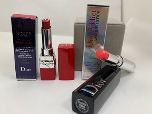 ☆1円スタート☆　【未使用】　Dior　ディオール　口紅　2点セット　ROUGE　DIOR　635　/　Dior　Addict　LACQUER　STICK　564　◆24443