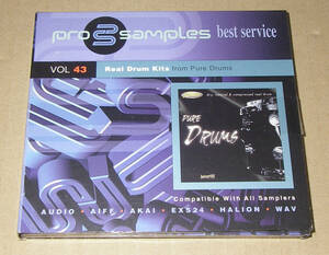 ★PRO SAMPLER EASTWEAT vol.43 REAL DRUM KITS (from PURE DRUMS)★