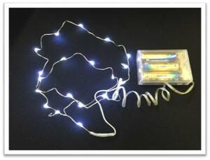 W4 定価￥2160 人気 ジュエリライト 1m イルミネーション 電飾 20球 電池式 インテリア 飾り 照明 光 クリスマス ハロウィン 大特価セール