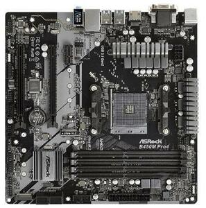 ASRock B450M Pro4 マザーボード AMD B450Socket AM4MicroATX メモリ最大64G対応