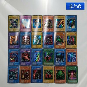 sD828q [まとめ] 遊戯王 デュエルモンスターズ 初期 キラ まとめ 計24枚 ブラック・マジシャン 聖なるバリア ミラーフォース 他