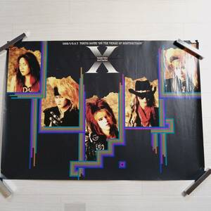 X JAPAN Q⑲ taiji ポスター 1992 TOKYO DOME グッズ hide