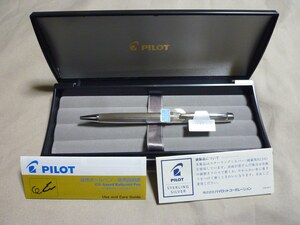 廃番美品！PILOT グランセNC ストライプ スターリングシルバー 銀軸 ボールペン 日本製 パイロット