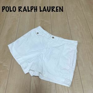 POLO RALPH LAUREN ポロ　ラルフローレン　ショートパンツ ハーフパンツ レディース　ホワイト　白　ゴルフウェア　スポーツ　Mくらい