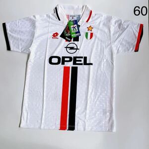 4SB002【未使用】 ACミラン サッカーユニフォーム lotto OPEL A.C.Milan Lサイズ タグ付き 現状品