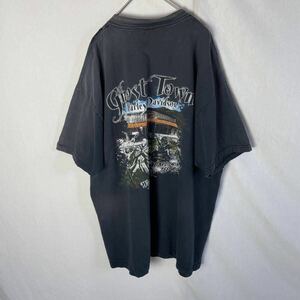 アメリカ製　HARLEY-DAVIDSON 半袖プリントTシャツ　古着　XLサイズ　ブラック