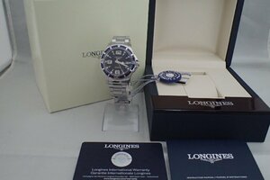 【時計王】 新品未使用品 LONGINES ロンジン コンクエスト L37414966 SS AT ブルー文字盤 39mm 箱・ギャラ 税別 送料無料