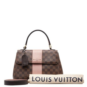 ルイ ヴィトン ダミエ ボンドストリート ハンドバッグ ショルダーバッグ 2WAY N64417 ブラウン マグノリア ピンク LOUIS VUITTON【中古】