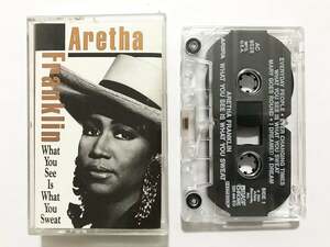 ■カセットテープ■アレサ・フランクリン Aretha Franklin『What You See Is What You Sweat』91年作■同梱8本まで送料185円