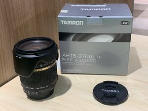 【12382】タムロン TAMRON AF 18-270mm F3.5-6.3 DiⅡ VC LD Aspherical [IF］ MACRO B003NⅡ ニコン用 箱 現状品 彡