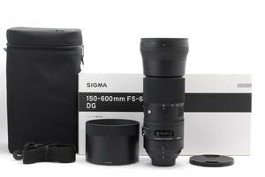 【ほぼ未使用、箱付】Sigma 150-600mm f/5-6.3 DG OS HSM Contemporary ニコンFマウント　A1493