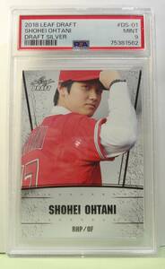 大谷翔平　2018 Leaf draft shohei ohtani DRAFT SILVER rookie DS-01 psa 9