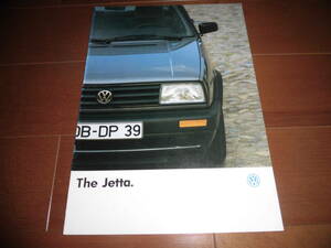 VW　ジェッタ　【初代　16RV型　カタログのみ　1990年　10ページ】