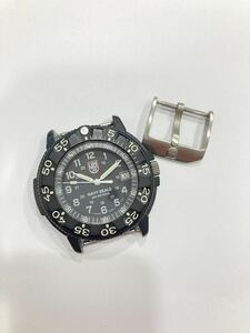 1円〜 稼働品 LUMINOX ルミノックス NAVY SEALS シリーズ 3000 デイト メンズ 腕時計 黒文字盤 ブラック