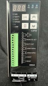 送料込 OMRON G3PW-A245EC-S-FLK 単相電力調整器 定電流タイプ 適用負荷 AC100～240V 45A 小型マイナスねじ端子台 RS-485通信 ワンオーナー