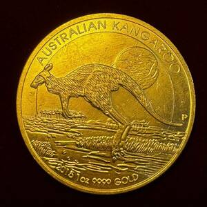 オーストラリア 硬貨 古銭 エリザベス2世 2015年 カンガルー 月光 記念幣 コイン 金貨 外国古銭 