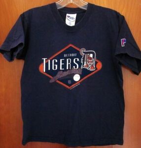DETROIT TIGERS youth med T shirt baseball tee Olde English D logo sze 10-12 kids 海外 即決