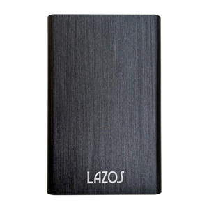 HDDケース/SSDケース 2.5インチ アルミニウム合金 最大4TB 最大6Gbps LAZOS L-HC-B/7483/送料無料