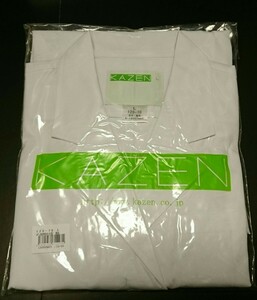 KAZEN レディス診察衣シングル型 長袖 ホワイト Ｌ 120-70 新品未開封 保管品