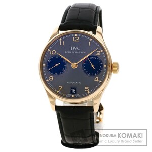 IWC アイダブリューシー IW500125 ポルトギーゼ7DAYS 2012年 辰年 888本限定 腕時計 K18ピンクゴールド 革 メンズ 中古