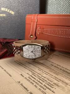 【日本国内正規品 ギャラあり】FRANCK MULLER 5850CASA OAC フランクミュラー カサブランカ ホワイト 2008年製【付属品完備】