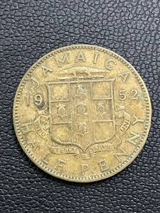 外国コイン ジャマイカ ハーフペニー 硬貨 1952年