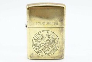 ZIPPO ジッポー SOLID BRASS ソリッドブラス 真鍮 AMERICA イーグル 喫煙具 ライター 20794000