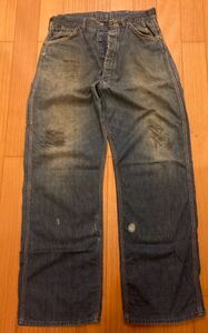 50s Blue Bell ペインターパンツ W34 L34 縦ベルUFOリベット　ドーナツフライ　Sanforizedトップボタン　検) wrangler 11mw 111mj 11mjz